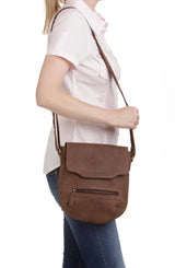 Leabags Seoul Citybag aus echtem Büffel-Leder im Vintage Look - LEABAGS