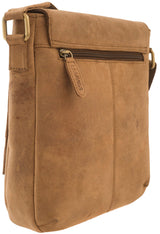 Leabags Washington Umhängetasche aus echtem Büffel-Leder im Vintage Look - LEABAGS