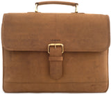 Leabags Orlando Aktentasche aus echtem Büffel-Leder im Vintage Look - LEABAGS