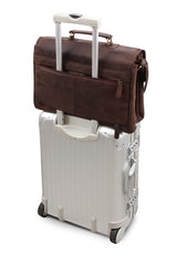 Leabags Orlando Aktentasche aus echtem Büffel-Leder im Vintage Look - LEABAGS