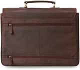 Leabags Orlando Aktentasche aus echtem Büffel-Leder im Vintage Look - LEABAGS