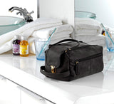 LEABAGS Palm Bay Kulturbeutel aus echtem Büffel-Leder im Vintage Look - LEABAGS