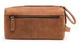 LEABAGS Palm Bay Kulturbeutel aus echtem Büffel-Leder im Vintage Look - LEABAGS