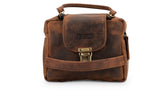 LEABAGS Palm Bay Kulturbeutel aus echtem Büffel-Leder im Vintage Look - LEABAGS