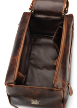 LEABAGS Palm Bay Kulturbeutel aus echtem Büffel-Leder im Vintage Look - LEABAGS