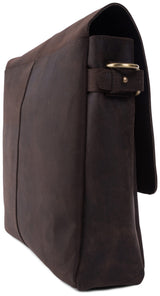 Leabags Glendale Umhängetasche aus echtem Büffel-Leder im Vintage Look - LEABAGS