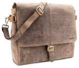 Leabags Glendale Umhängetasche aus echtem Büffel-Leder im Vintage Look - LEABAGS