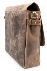 Leabags Glendale Umhängetasche aus echtem Büffel-Leder im Vintage Look - LEABAGS