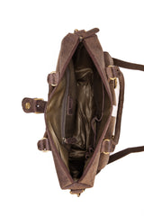 Leabags San Diego Shopper aus echtem Büffel-Leder im Vintage Look