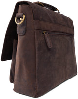 Leabags Rimini Schultertasche aus echtem Büffel-Leder im Vintage Look - LEABAGS