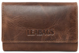 Leabags Portland Schlüssel-Etui aus echtem Büffel-Leder im Vintage Look - LEABAGS