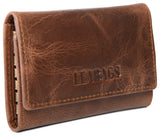 Leabags Portland Schlüssel-Etui aus echtem Büffel-Leder im Vintage Look - LEABAGS