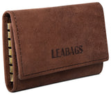 Leabags Portland Schlüssel-Etui aus echtem Büffel-Leder im Vintage Look - LEABAGS