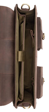 Leabags Dayton Aktentasche aus echtem Büffel-Leder im Vintage Look