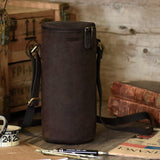 Leabags Tomba Zylindertasche aus echtem Büffel-Leder im Vintage Look
