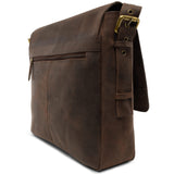 Leabags Birmingham Umhängetasche Schultertasche Laptoptasche aus echtem Leder im Vintage Look - LEABAGS