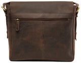 Leabags Birmingham Umhängetasche Schultertasche Laptoptasche aus echtem Leder im Vintage Look - LEABAGS