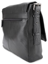 Leabags Birmingham Umhängetasche Schultertasche Laptoptasche aus echtem Leder im Vintage Look - LEABAGS