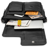 Leabags Birmingham Umhängetasche Schultertasche Laptoptasche aus echtem Leder im Vintage Look - LEABAGS