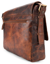 Leabags Birmingham Umhängetasche Schultertasche Laptoptasche aus echtem Leder im Vintage Look - LEABAGS