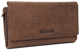 Leabags Cleveland Geldbeutel aus echtem Büffel-Leder im Vintage Look - LEABAGS