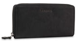 Leabags Florenz Geldbeutel aus echtem Büffel-Leder im Vintage Look - LEABAGS