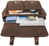 Leabags Cambridge Umhängetasche Schultertasche Laptoptasche 15 Zoll aus Echtleder - LEABAGS