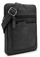 Leabags Detroit Umhängetasche aus echtem Büffel-Leder im Vintage Look - LEABAGS