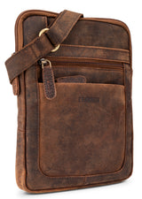 Leabags Detroit Umhängetasche aus echtem Büffel-Leder im Vintage Look - LEABAGS