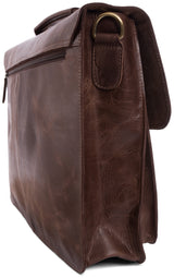 Leabags Scottdale Aktentasche 15 Zoll Laptoptasche aus echtem Leder im Vintage Look - LEABAGS