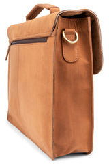 Leabags Scottdale Aktentasche 15 Zoll Laptoptasche aus echtem Leder im Vintage Look - LEABAGS