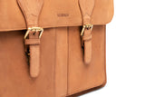 Leabags Scottdale Aktentasche 15 Zoll Laptoptasche aus echtem Leder im Vintage Look - LEABAGS