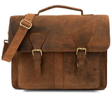 Leabags Scottdale Aktentasche 15 Zoll Laptoptasche aus echtem Leder im Vintage Look - LEABAGS