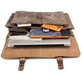 Leabags Scottdale Aktentasche 15 Zoll Laptoptasche aus echtem Leder im Vintage Look - LEABAGS