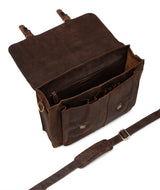 Leabags Scottdale Aktentasche 15 Zoll Laptoptasche aus echtem Leder im Vintage Look - LEABAGS