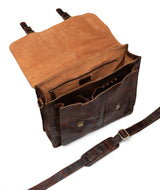 Leabags Scottdale Aktentasche 15 Zoll Laptoptasche aus echtem Leder im Vintage Look - LEABAGS