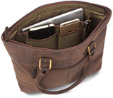 Leabags Athens Shopper aus echtem Büffel-Leder im Vintage Look