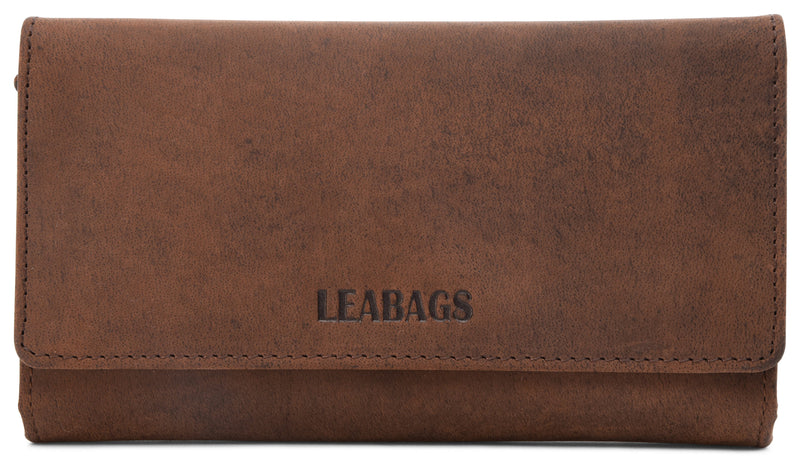 Leabags Cleveland Geldbeutel aus echtem Büffel-Leder im Vintage Look - LEABAGS