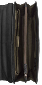 Leabags Gainsville Aktentasche Laptoptasche 15 Zoll Ledertasche im Vintage Look - LEABAGS