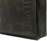 Leabags London Leder-Umhängetasche I Laptoptasche bis 13 Zoll