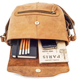 Leabags Seoul Citybag aus echtem Büffel-Leder im Vintage Look - LEABAGS