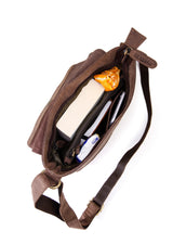 Leabags Seoul Citybag aus echtem Büffel-Leder im Vintage Look - LEABAGS