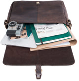 Leabags Glendale Umhängetasche aus echtem Büffel-Leder im Vintage Look - LEABAGS