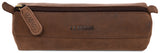 Leabags Fort Worth Mäppchen aus echtem Büffel-Leder im Vintage Look - LEABAGS