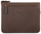 Leabags Jakarta Schreibmappe aus echtem Kalbs-Leder im Vintage Look