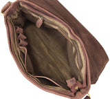 Leabags Toronto Umhängetasche aus echtem Büffel-Leder im Vintage Look