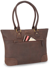 Leabags Athens Shopper aus echtem Büffel-Leder im Vintage Look