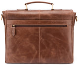 Leabags Rimini Schultertasche aus echtem Büffel-Leder im Vintage Look - LEABAGS