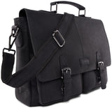 Leabags Rimini Schultertasche aus echtem Büffel-Leder im Vintage Look - LEABAGS