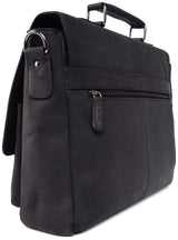 Leabags Rimini Schultertasche aus echtem Büffel-Leder im Vintage Look - LEABAGS